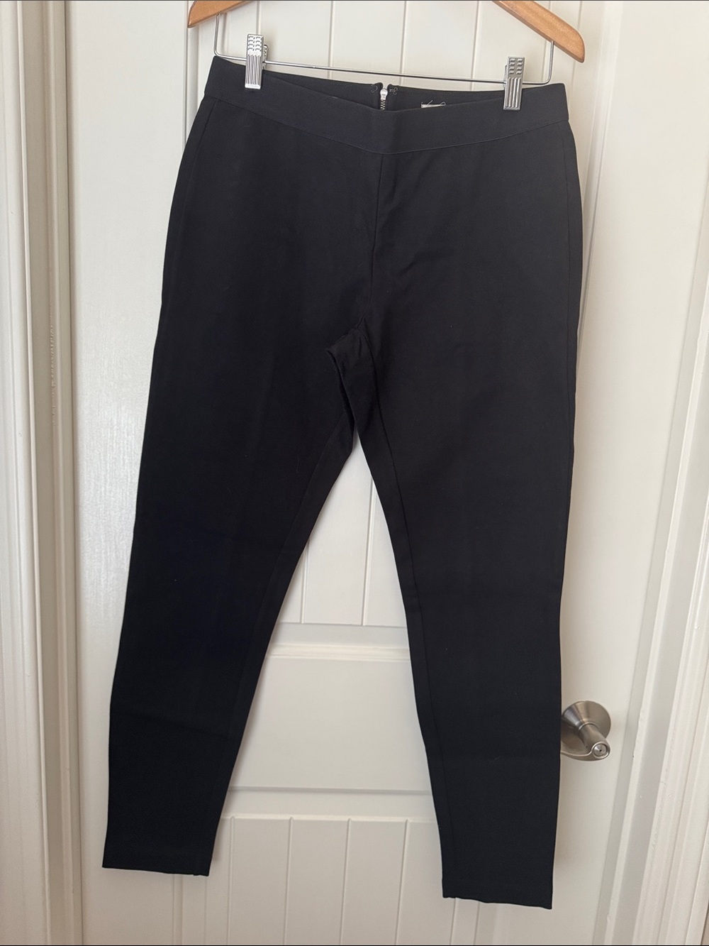 * NWT * J. Crew Pixie Black Slim Stretch Back Zip Pants
